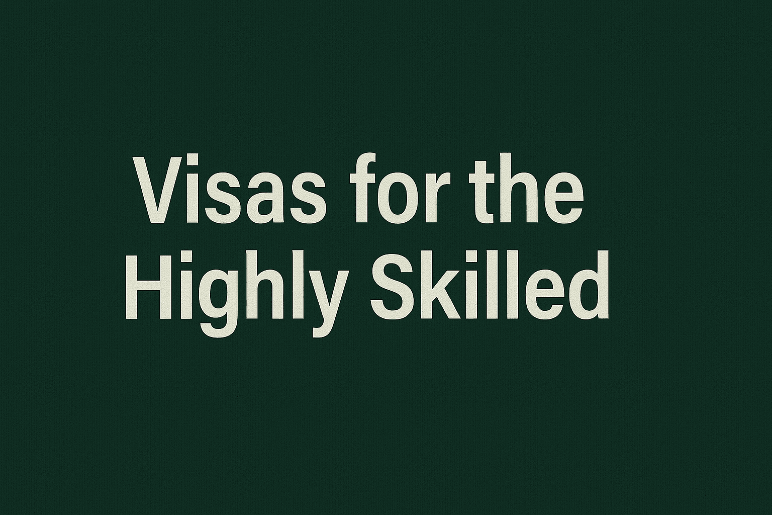Japan's Visas for Highly Skilled Professionals in a Nutshell